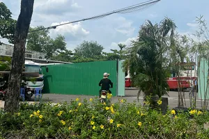 Tình trạng xe dù, bến cóc trên đường Mai Chí Thọ, TP Thủ Đức.