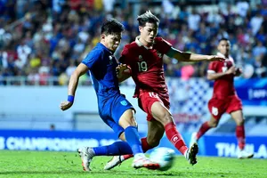 U-23 Indonesia giàu sức mạnh, thể lực và cơ bắp trong trận thắng áp đảo chủ nhà Thái Lan.