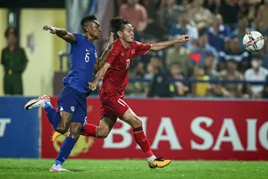 Hai lần dẫn trước và hai lần bị bắt lại, U-23 Việt Nam tự rút ra cho mình bài học về sự chủ quan, thiếu hết mình trước đối thủ đã bị loại. Ảnh: HT