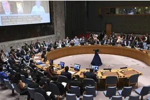 Cuộc họp của Hội đồng Bảo an Liên hợp quốc về tác động toàn cầu của AI tại trụ sở Liên hợp quốc ở New York (Mỹ) ngày 18-7.