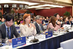 Các đại biểu dự Hội nghị Nghị sĩ trẻ toàn cầu IPU lần thứ chín.