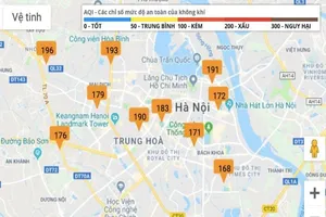 Chất lượng không khí toàn Hà Nội đang ở mức báo động 