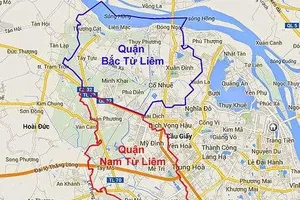 Hà Nội sẽ điều chỉnh địa giới hành chính 3 quận phía tây