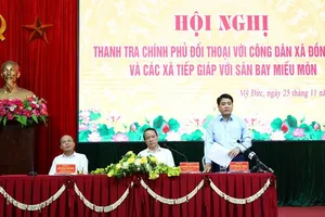 Thanh tra Chính phủ, Hà Nội đối thoại với dân Đồng Tâm