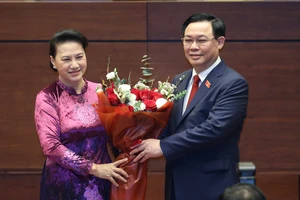 Ông Vương Đình Huệ vừa được Quốc hội bầu giữ chức Chủ tịch Quốc hội khóa XIV. Ảnh: CTV