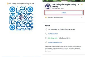 Hà Nội sử dụng Zalo để thông tin về bầu cử