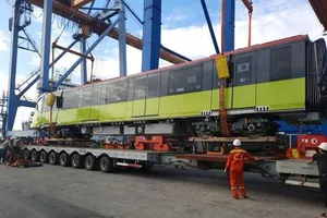 Metro Nhổn - Ga Hà Nội đón thêm đoàn tàu thứ 5 