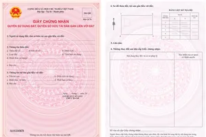 Mẫu sổ đỏ, sổ hồng mới chỉ còn 2 trang, sử dụng mã QR để chống làm giả