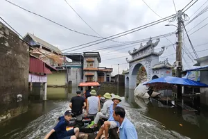 Chương Mỹ -rốn lũ của Hà Nội có nơi thấp hơn mặt sông 8m