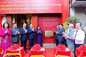 Khai mạc triển lãm tại 'địa chỉ đỏ' 48 Hàng Ngang, nơi Bác Hồ viết Tuyên ngôn Độc lập