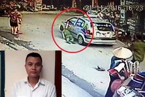 Tài xế kéo lê thiếu tá công an trên đường rồi bỏ chạy