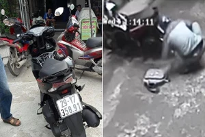 Cắt khóa chữ U, trộm xe ga trong 10 giây