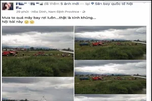 Lời khai của người tung tin 'máy bay rơi ở Nội Bài'