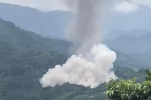 Nổ lớn ở kho chứa tang vật vũ khí của Công an Hà Giang