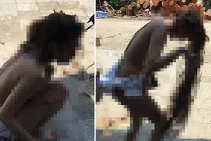 Cô gái bị lột quần áo, hắt dầu luyn nghi do đánh ghen