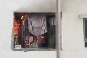 Cháy căn hộ tầng 31 ở khu đô thị Linh Đàm
