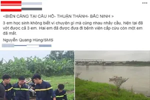 Thực hư thông tin 3 học sinh cùng nhảy cầu tự tử