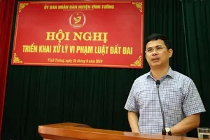 Vĩnh Tường xử lý vi phạm đất đai sau vụ thanh tra vòi tiền