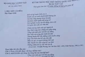 Choáng: Chụp đề thi Ngữ văn gửi ra ngoài để nhờ giải hộ