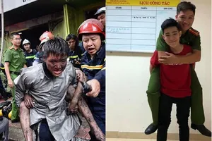 Chàng trai cõng chiến sĩ PCCC đã cứu mạng mình trong đám cháy