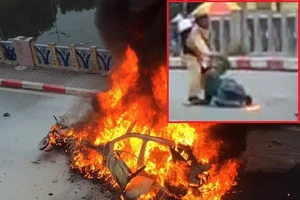 CSGT liều mình cứu người vụ Mercedes cháy ngùn ngụt