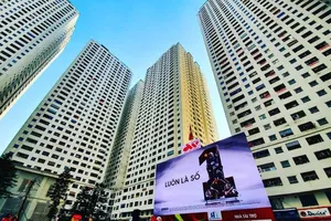 Cư dân góp tiền lắp màn hình Led ‘khủng’ để xem U-22 Việt Nam