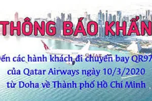 Khẩn: Truy tìm hành khách 7 chuyến bay có người nhiễm COVID-19