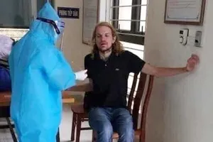 Nam thanh niên người Đức trốn khỏi khu cách ly COVID-19. Ảnh: CACC