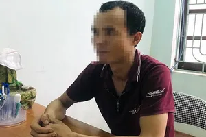 Ông TĐN tại cơ quan công an. Ảnh: CACC