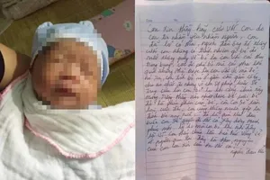 Bé trai bị bỏ rơi kèm lời nhắn muốn 'đi tìm hạnh phúc mới'