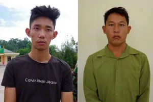 Hai nghi phạm Phùng Thế Anh và Vàng Seo Xóa. Ảnh: CAND