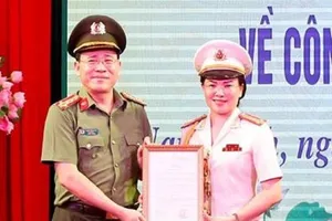 Công an tỉnh Nam Định có nữ Phó giám đốc 