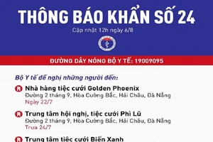 Trưa 6-8: Bộ Y tế thông báo khẩn 
