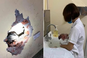 Công an đề xuất khen 5 người cứu bé sơ sinh trong kẹt tường