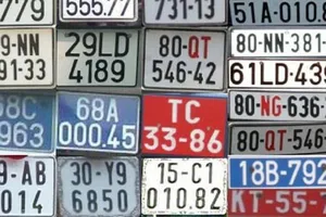 5 nhóm biển số xe đẹp sẽ được đấu giá
