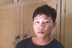 Hồ Văn Dương tại cơ quan công an. Ảnh: CACC