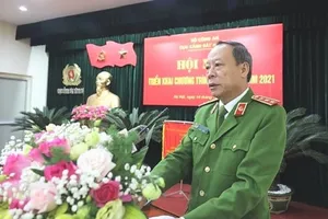 Thứ trưởng Lê Quý Vương phát biểu chỉ đạo tại hội nghị. Ảnh: BCA