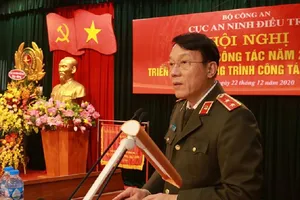 Thứ trưởng Lương Tam Quang phát biểu chỉ đạo tại hội nghị. Ảnh: Bộ Công an 