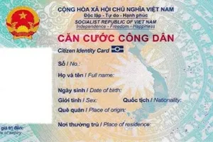 Bộ Công an có quy định cụ thể về mẫu thẻ CCCD gắn chip