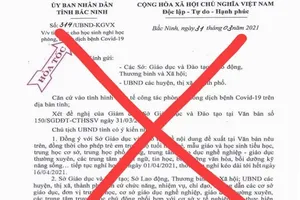 Vui đùa Cá Tháng Tư, bịa văn bản cho học sinh cả tỉnh nghỉ học