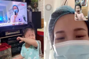Chia sẻ của người mẹ đi chống dịch,con khóc khi thấy trên tivi
