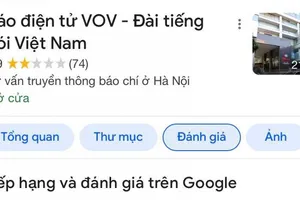 Các đối tượng đã sử dụng nhiều tài khoản khác nhau vào bình luận ác ý, chửi bới, đánh giá VOV 1* (1 sao) trên Google Map.