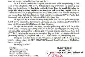 Kit test của Việt Á được Bộ Y tế giới thiệu cho các địa phương thế nào?