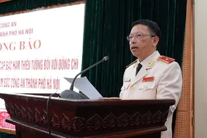 Phó Giám đốc Công an Hà Nội được thăng cấp bậc hàm Thiếu tướng