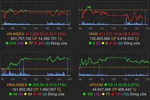 VN-Index giảm điểm, cổ phiếu bất động sản đồng loạt tăng