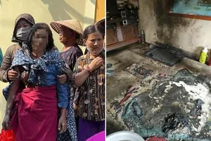Vụ đốt nhà mẹ vì mâu thuẫn chia đất: Người mẹ đã tử vong