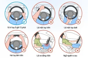 Bạn đã biết cầm vô lăng khi lái xe?