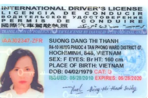 Thủ tục cấp đổi giấp phép lái xe quốc tế