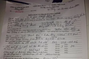 Biên bản xử phạt có được thay thế giấy phép lái xe?