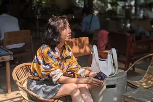 Tác giả trong một buổi dã ngoại. Ảnh: NVCC